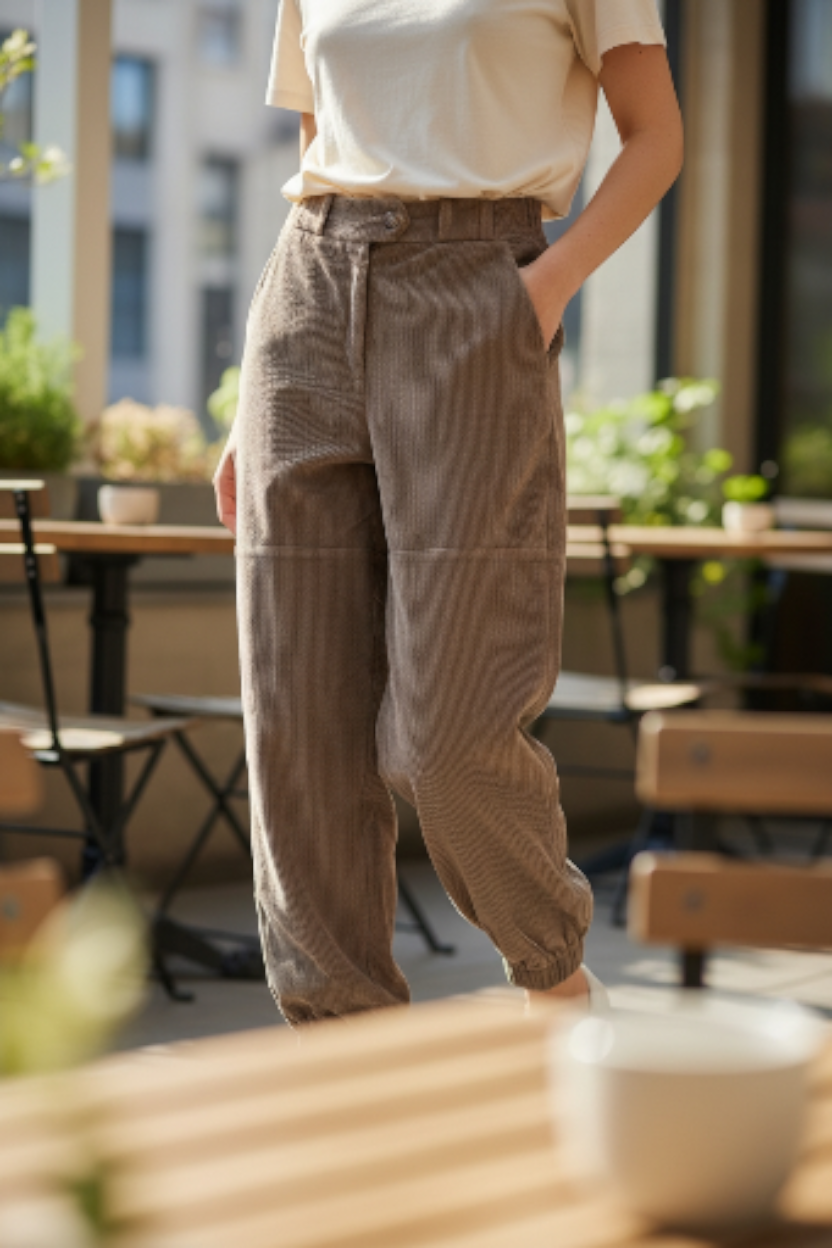 모카 코지 코듀로이 팬츠
